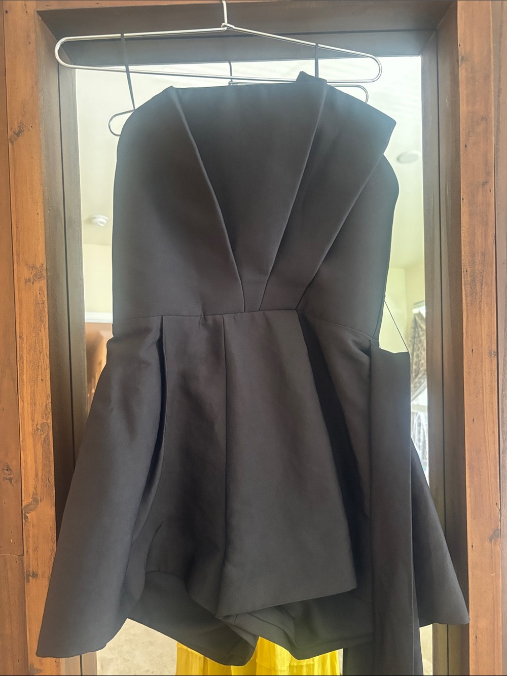KEEPSAKE the Label Black Strapless Peplum Dress